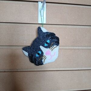 Beaded Cat Coin Purse